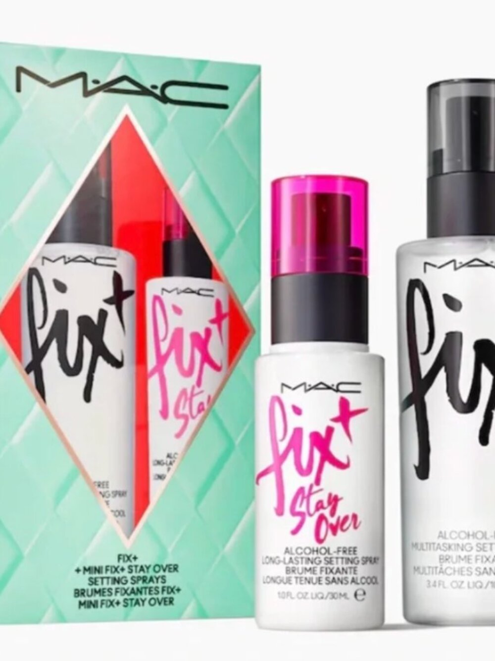 MAC Cosmetics Fix+ Stay Over Setting Spray Duo NWT